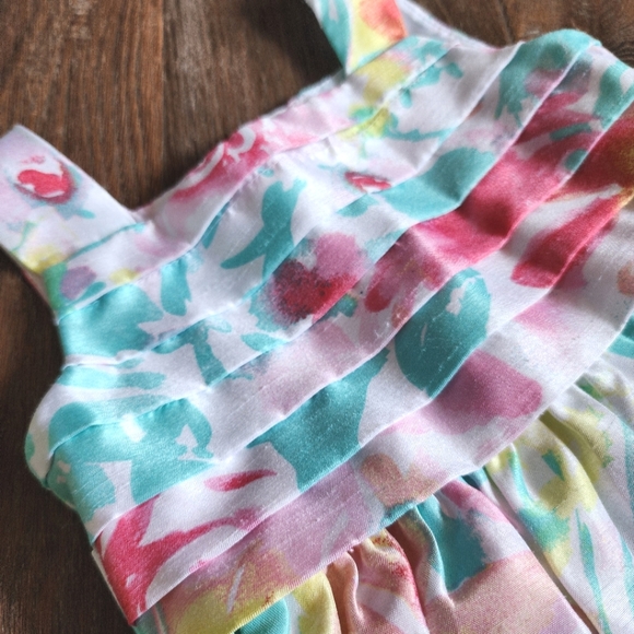 BLOOME DE JEUNE FILLE FLORAL PRINTED SUMMER DRESS, SIZE 3 - Picture 3 of 5